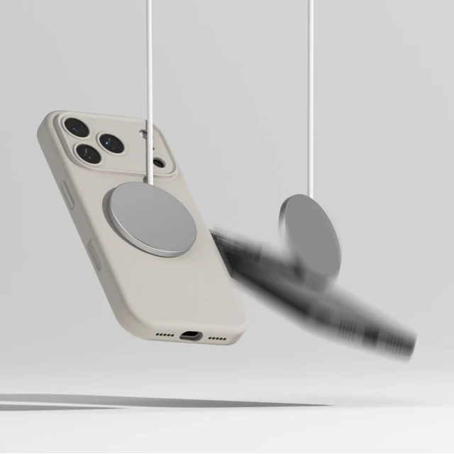 Чохол Ringke Silicone Magnetic для iPhone 17 Pro Max Stone with MagSafe (8800328810440)