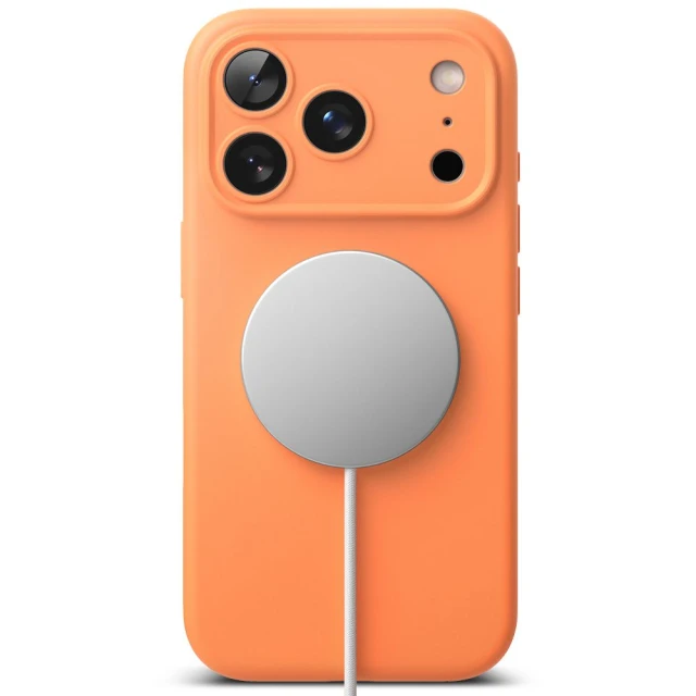 Чохол Ringke Silicone Magnetic для iPhone 17 Pro Max Tangerine with MagSafe (8800328810464)