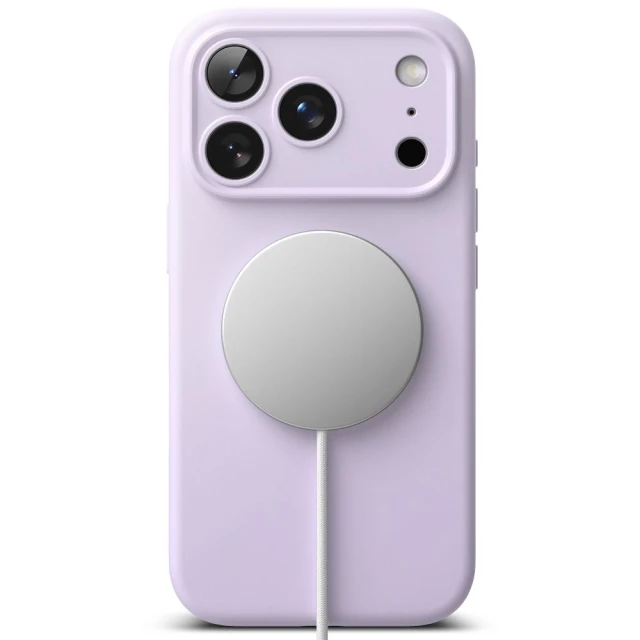 Чехол Ringke Silicone Magnetic для iPhone 17 Pro Max Light Purple with MagSafe (8800328810488)