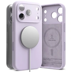 Чохол Ringke Silicone Magnetic для iPhone 17 Pro Max Light Purple with MagSafe (8800328810488)