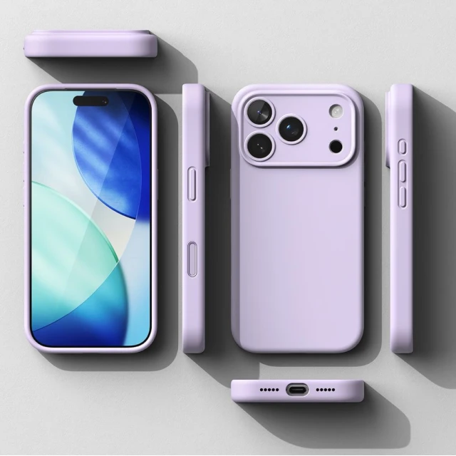 Чехол Ringke Silicone Magnetic для iPhone 17 Pro Max Light Purple with MagSafe (8800328810488)