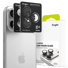 Защитное стекло Ringke для камери iPhone 17 Pro | 17 Pro Max Camera Frame Protector Black (2 pack) (8800328810723)