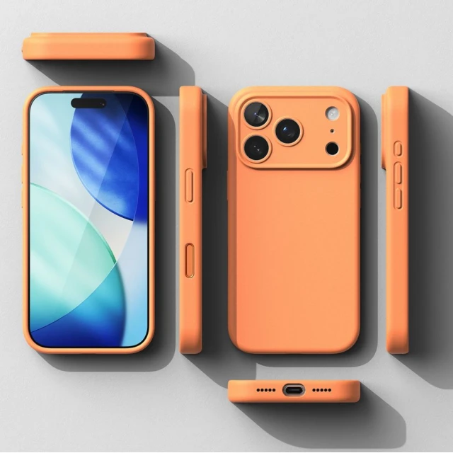 Чохол Ringke Silicone Magnetic для iPhone 17 Pro Tangerine with MagSafe (8800328811188)