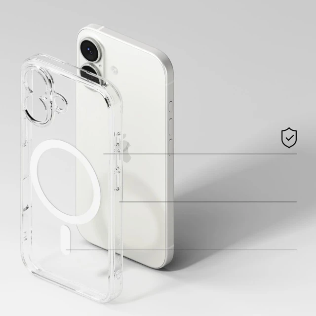 Чохол Ringke Fusion Magnetic для iPhone 17 Clear with MagSafe (8800328811492)