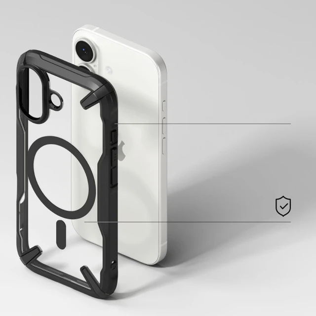 Чохол Ringke Fusion X Magnetic для iPhone 17 Black with MagSafe (8800328811614)