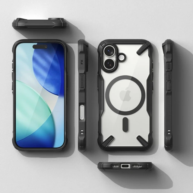 Чохол Ringke Fusion X Magnetic для iPhone 17 Black with MagSafe (8800328811614)