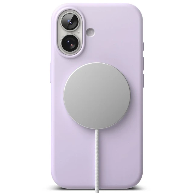 Чохол Ringke Silicone Magnetic для iPhone 17 Light Purple with MagSafe (8800328811850)