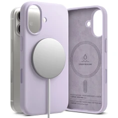 Чохол Ringke Silicone Magnetic для iPhone 17 Light Purple with MagSafe (8800328811850)