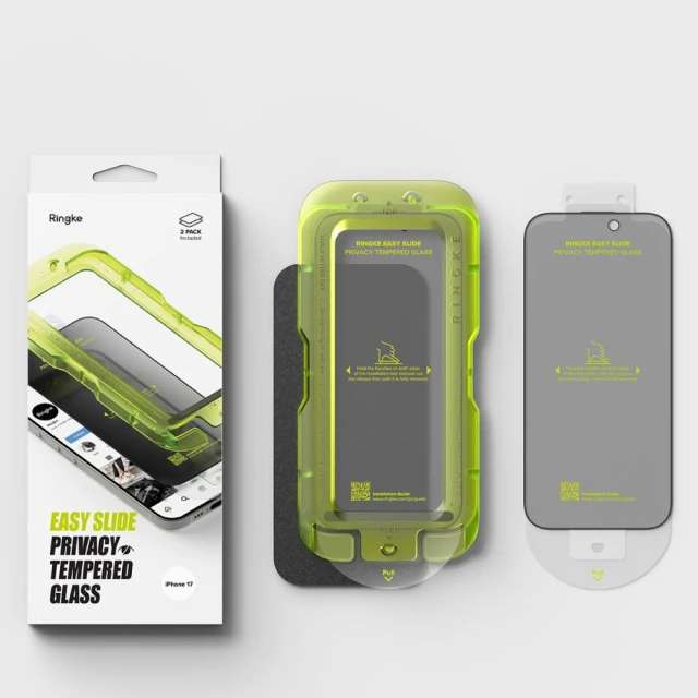 Захисне скло Ringke Easy Slide для iPhone 17 Privacy (2 pack) (8800328811881)