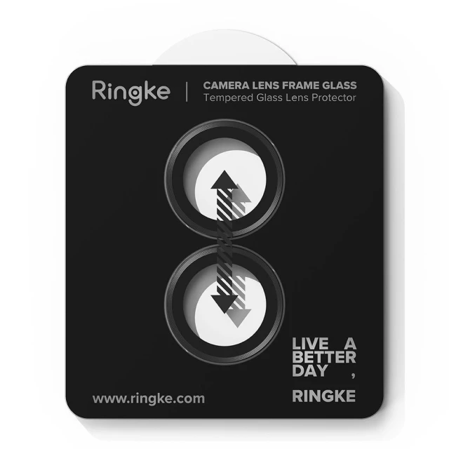 Захисне скло Ringke для камери iPhone 17 Camera Frame Protector Black (2 pack) (8800328811898)