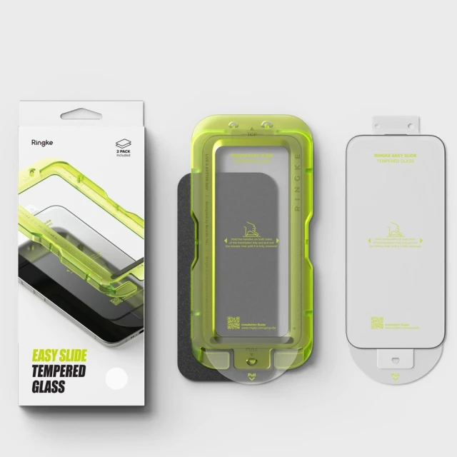 Захисне скло Ringke Easy Slide для iPhone 17 Air Black (2 pack) (8800328812314)