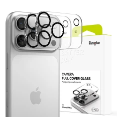 Защитное стекло Ringke для камеры iPhone 17 Pro Full Cover Black (2 pack) (8800328812352)