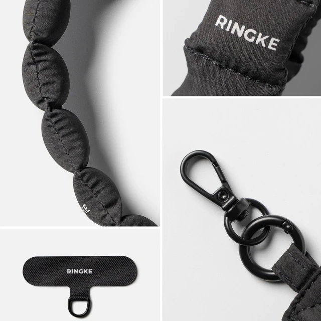 Кільце-тримач Ringke Holder & Puffer Hand Strap Calm Black (8800328813809)
