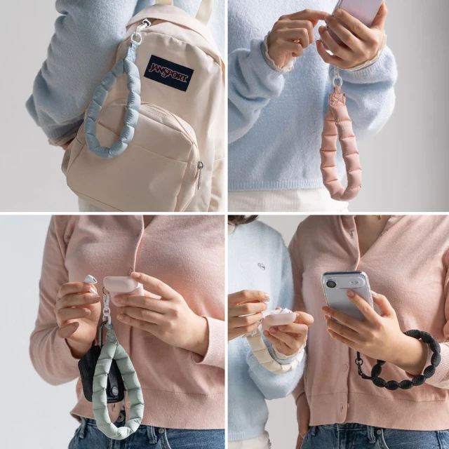 Кільце-тримач Ringke Holder & Puffer Hand Strap Floral Pink (8800328813823)