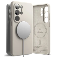 Чохол Ringke Silicone Magnetic для Samsung Galaxy S26 Ultra Stone with MagSafe (8800328814752)