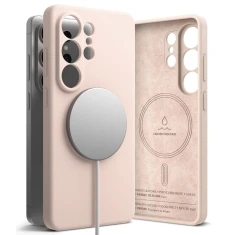 Чохол Ringke Silicone Magnetic для Samsung Galaxy S26 Ultra Pink Sand with MagSafe (8800328814783)