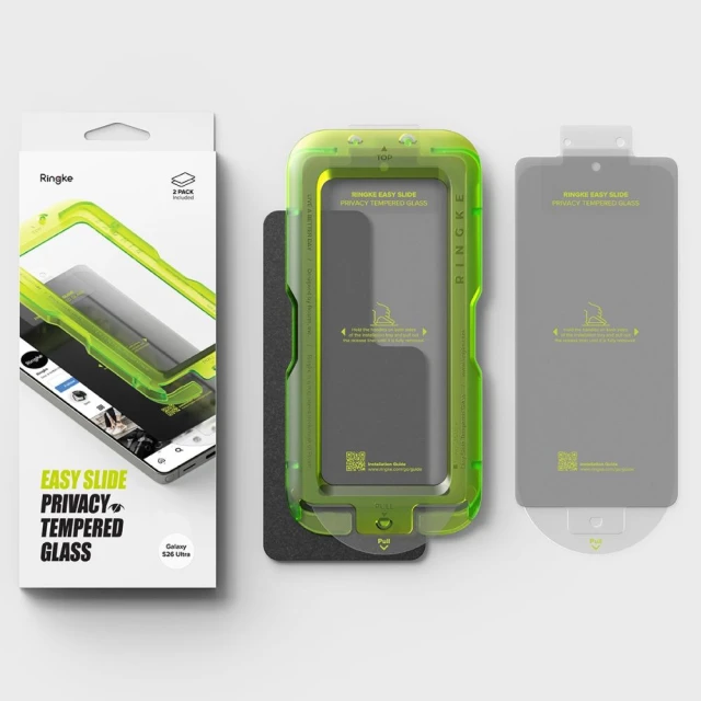 Захисне скло Ringke Easy Slide для Samsung Galaxy S26 Ultra Privacy (2 pack) (8800328814929)