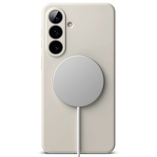 Чохол Ringke Silicone Magnetic для Samsung Galaxy S26 Plus Stone with MagSafe (8800328815278)
