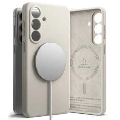 Чохол Ringke Silicone Magnetic для Samsung Galaxy S26 Plus Stone with MagSafe (8800328815278)