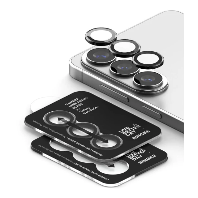 Захисне скло для камери Ringke Camera Frame Protector для Samsung Galaxy S26 / S26 Plus Black (2 pack) (8800328815407)
