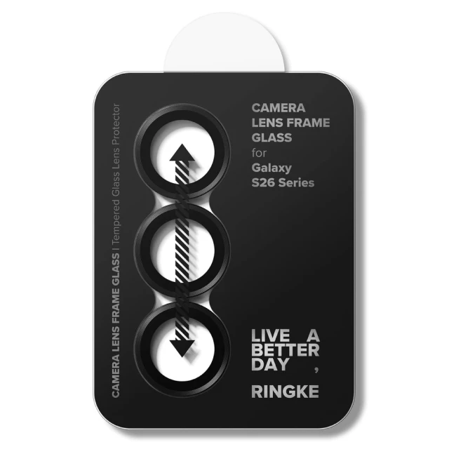 Захисне скло для камери Ringke Camera Frame Protector для Samsung Galaxy S26 / S26 Plus Black (2 pack) (8800328815407)
