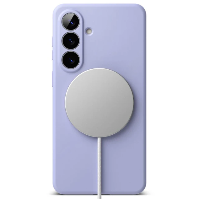 Чохол Ringke Silicone Magnetic для Samsung Galaxy S26 Lavender with MagSafe (8800328815704)