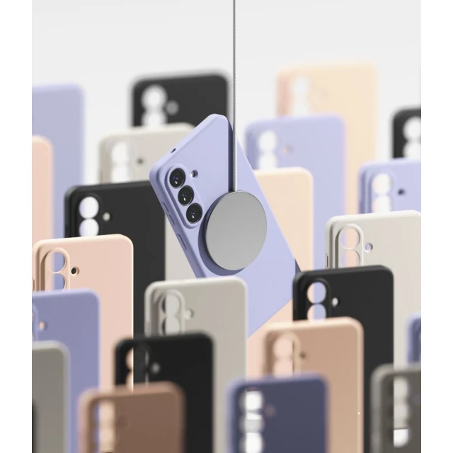 Чохол Ringke Silicone Magnetic для Samsung Galaxy S26 Lavender with MagSafe (8800328815704)