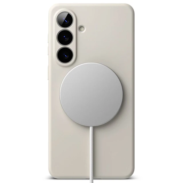 Чохол Ringke Silicone Magnetic для Samsung Galaxy S26 Stone with MagSafe (8800328815735)