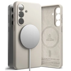 Чохол Ringke Silicone Magnetic для Samsung Galaxy S26 Stone with MagSafe (8800328815735)