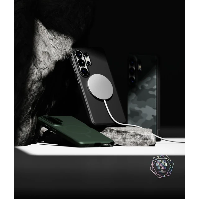 Чохол Ringke Onyx Magnetic для Samsung Galaxy S26 Ultra Black with MagSafe (8800328815995)