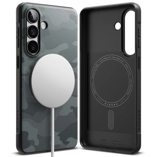 Чохол Ringke Onyx Magnetic для Samsung Galaxy S26 Camo Black with MagSafe (8800328816534)