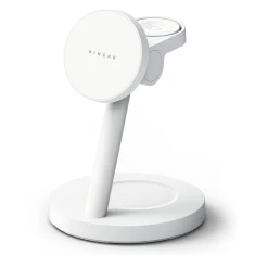 Бездротовий зарядний пристрій Ringke 3in1 Magnetic MagSafe Qi2.2 25W White (8800328816572)