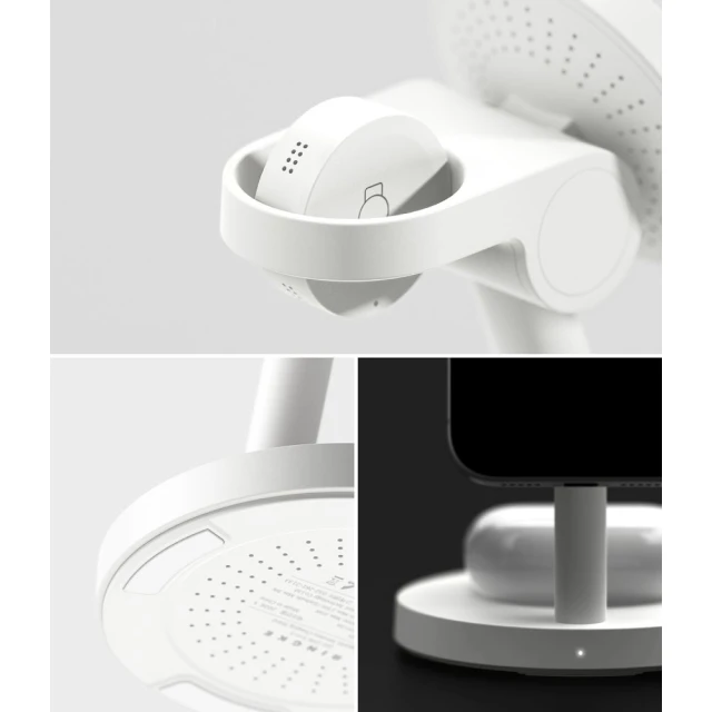 Бездротовий зарядний пристрій Ringke 3in1 Magnetic MagSafe Qi2.2 25W White (8800328816572)