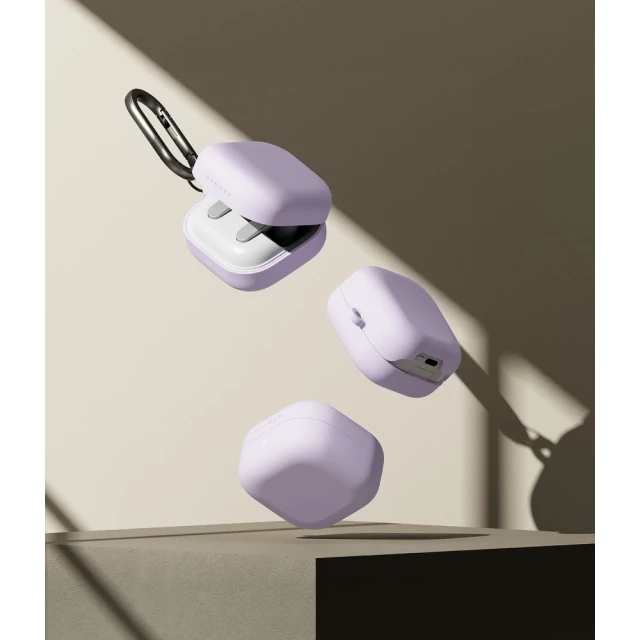 Чохол для навушників Ringke Silicone для Samsung Galaxy Buds 4 / 4 Pro Light Purple (8800328816794)