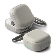 Чохол для навушників Ringke Onyx Magnetic для Samsung Galaxy Buds 4 / 4 Pro Warm Grey with MagSafe (8800328816817)