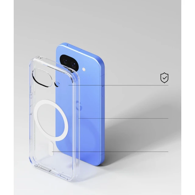 Чехол Ringke Fusion Magnetic для Google Pixel 10a Clear with MagSafe (8800328818293)