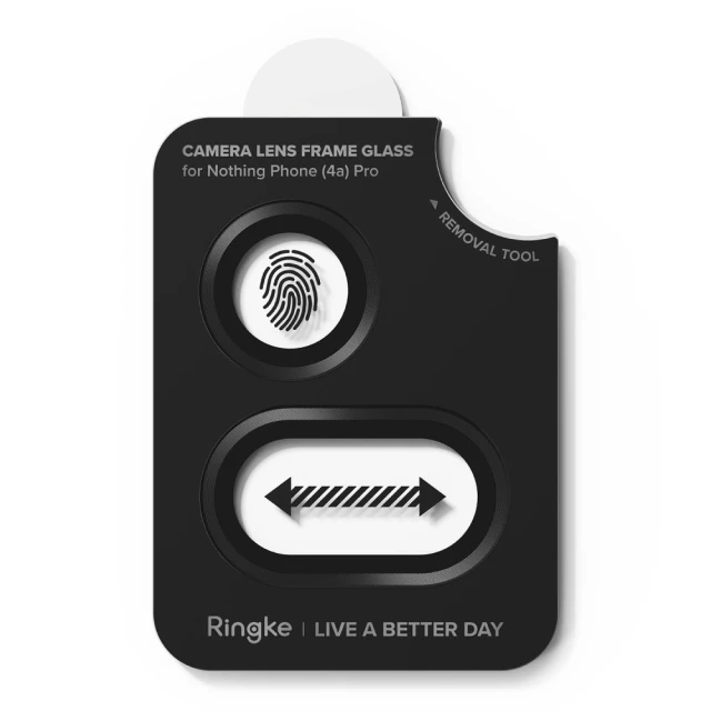 Захисне скло для камери Ringke Camera Frame Protector для Nothing Phone 4A Pro чорний (2 pack) (8800328819047)
