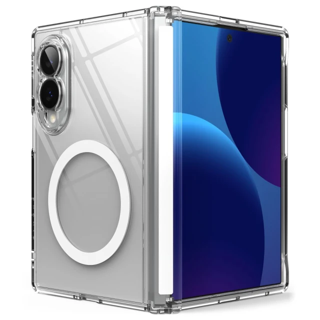 Чохол Ringke Fusion Flap Magnetic для Samsung Galaxy Fold 8 Clear with MagSafe (8800328819368)