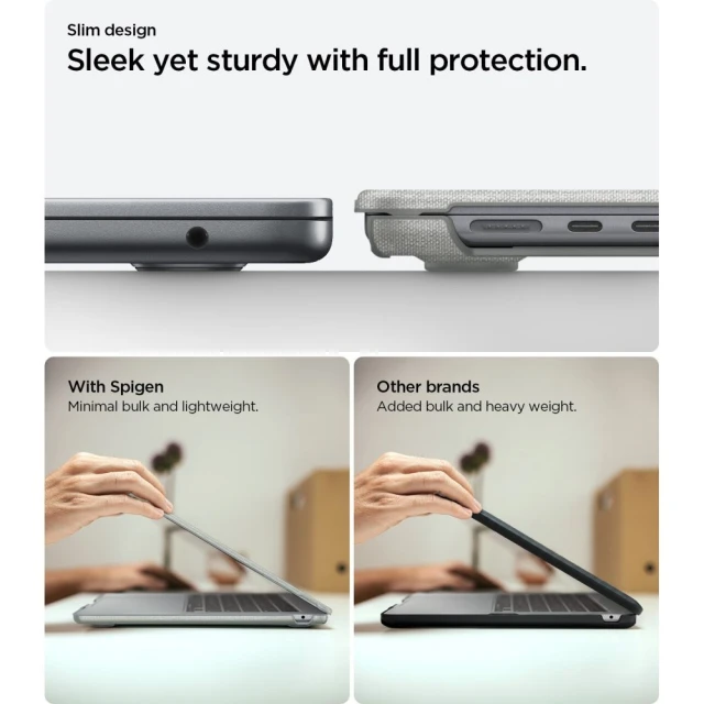 Чохол Spigen Urban Fit для MacBook Air 13 M2-M5 2023-2026 Grey (ACS10974)