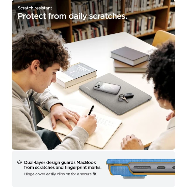 Чохол Spigen Urban Fit для MacBook Air 13 M2-M5 2023-2026 Grey (ACS10974)