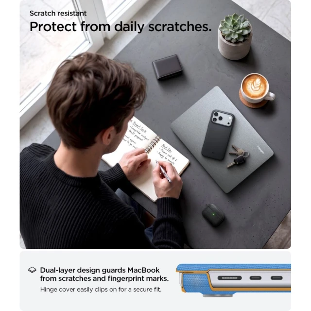 Чохол Spigen Urban Fit для MacBook Pro 14 M1-M5/M5 Pro/M5 Pro Max 2021-2026 Grey (ACS10976)