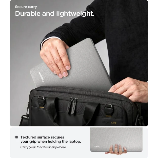 Чохол Spigen Urban Fit для MacBook Pro 14 M1-M5/M5 Pro/M5 Pro Max 2021-2026 Grey (ACS10976)