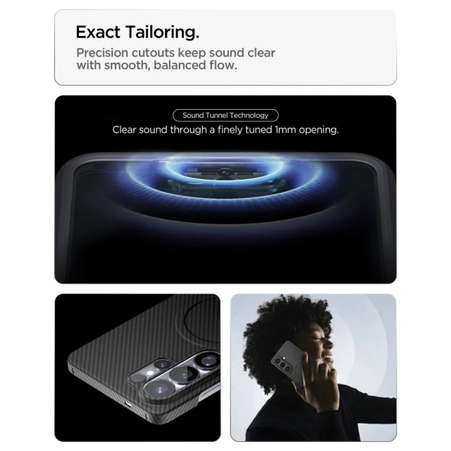 Чохол Spigen AirSkin Aramid для Samsung Galaxy S26 Ultra Black with MagSafe (ACS11029)