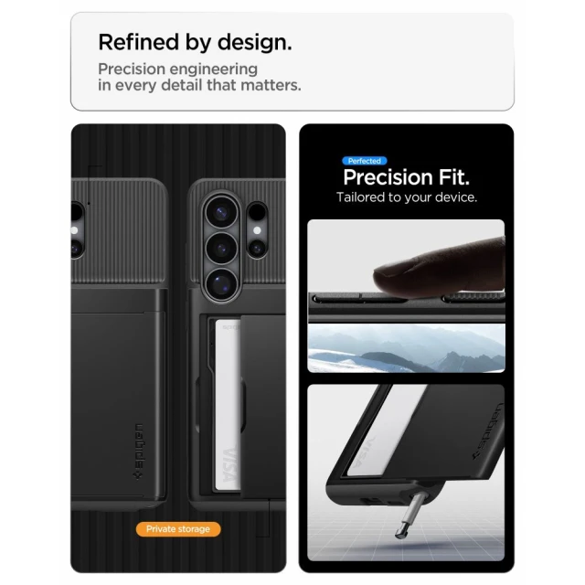 Чохол Spigen Slim Armor CS для Samsung Galaxy S26 Ultra чорний (ACS11036)