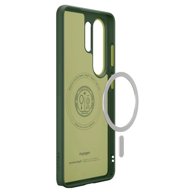 Чохол Spigen Nano Pop Mag для Samsung Galaxy S26 Ultra зелений with MagSafe (ACS11039)