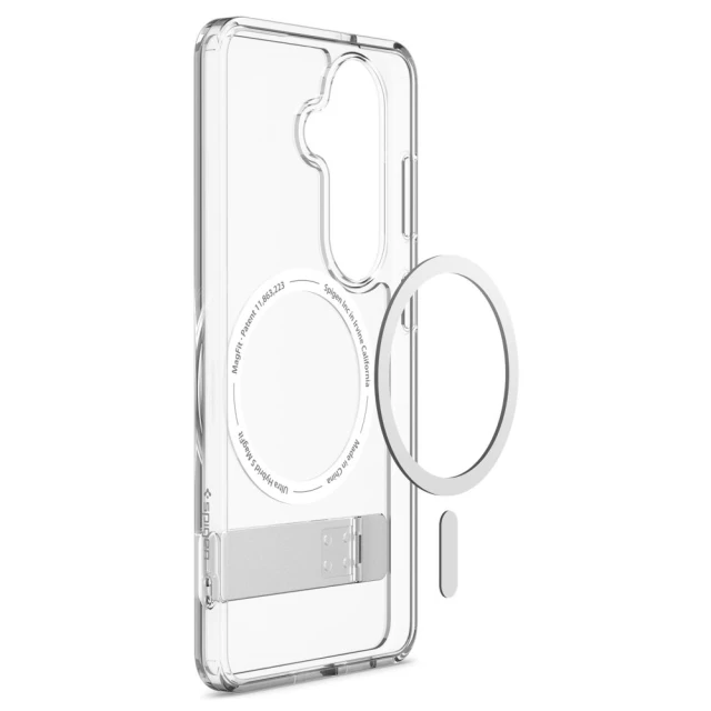 Чохол Spigen Ultra Hybrid S Mag для Samsung Galaxy S26 Plus прозоро-білий with MagSafe (ACS11050)