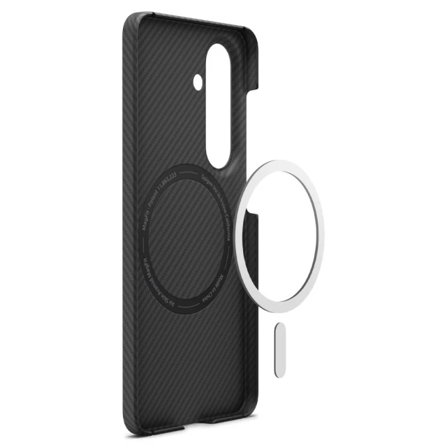 Чохол Spigen AirSkin Aramid Mag для Samsung Galaxy S26 Black with MagSafe (ACS11059)
