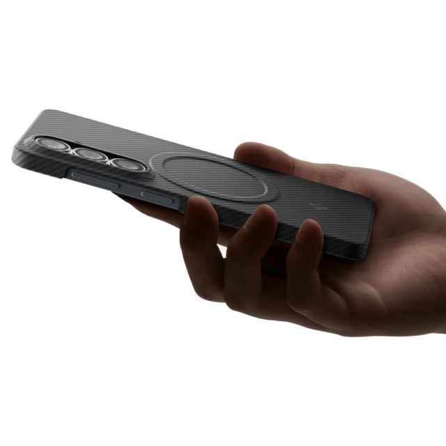 Чохол Spigen AirSkin Aramid Mag для Samsung Galaxy S26 Black with MagSafe (ACS11059)