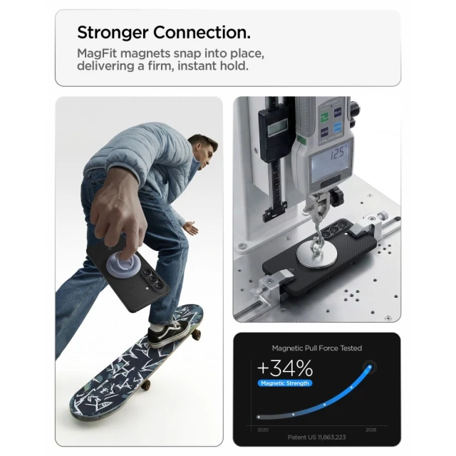 Чохол Spigen AirSkin Aramid Mag для Samsung Galaxy S26 Black with MagSafe (ACS11059)