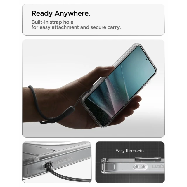 Чохол Spigen Ultra Hybrid S Mag для Samsung Galaxy S26 прозоро-білий with MagSafe (ACS11061)